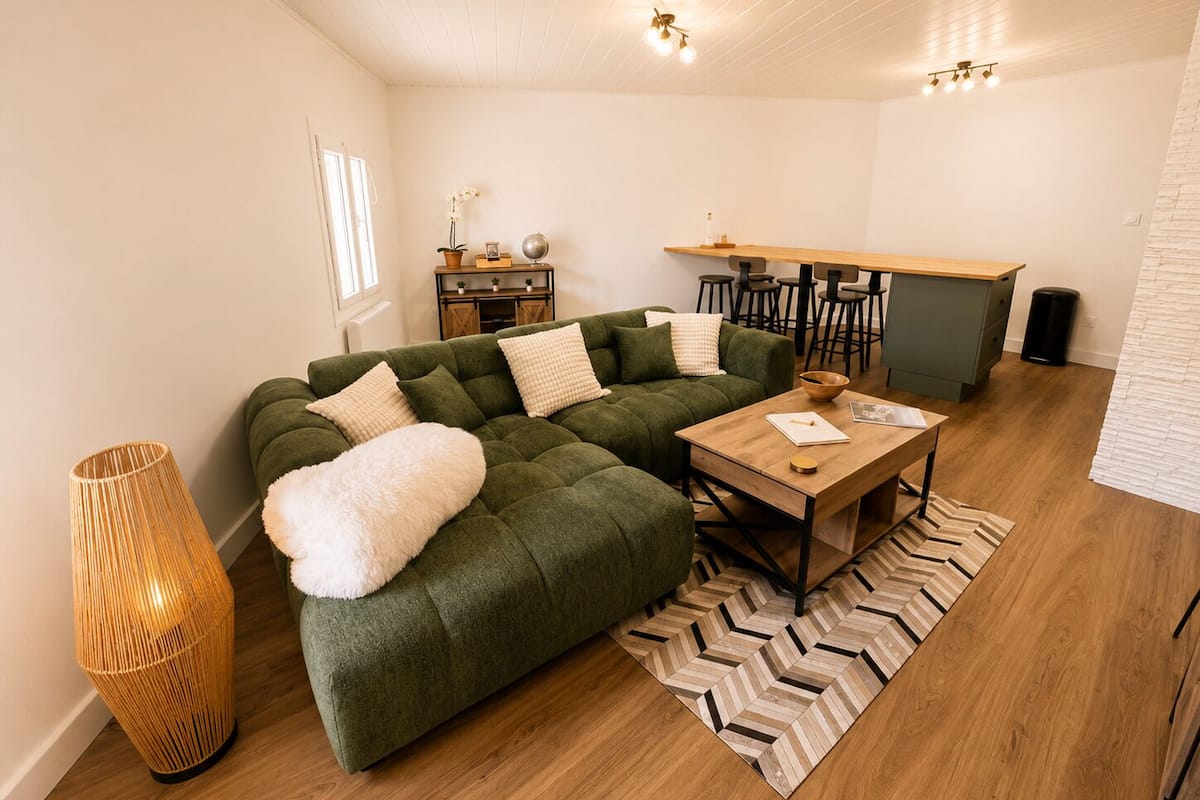 Superior Apartment | Living area | Flat-screen TV, video-game console