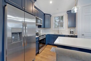 Fridge, microwave, oven, stovetop - Brand New Home -  Water Views and Walk to Carnival Grounds! (Chincoteague Island)