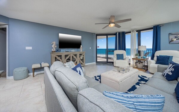 Condo, 3 Bedrooms | Living area - Phoenix Vi 6713 3 Bedroom Condo (Orange Beach)