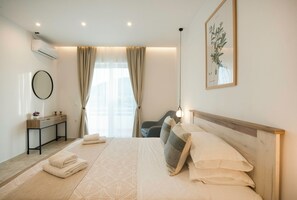 1 غرفة نوم ومكواة/لوح كي وواي فاي مجانًا وملاءات أسرّة