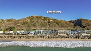 A coastal property named Rincón Beach Home with a view of the beach and mountains. - Seacliff Beach Retreat Amazing Beachfront for 6 (Ventura)