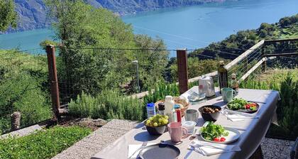 Oasi Azzurra - three-room apartment in small villa with terrace overlooking Lake Iseo