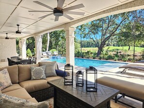 Outdoor dining - 2 Midstream ~ Luxury New Build in 2025! (Hilton Head Island)