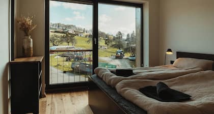 Spacious apartment for 6 people in the middle of the south of Swabia with a large outdoor area
