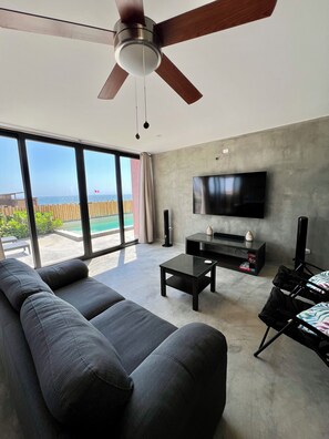 Smart TV, foosball, table tennis