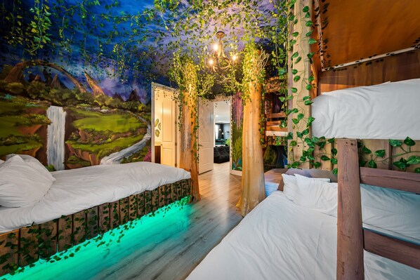 8 bedrooms, iron/ironing board, travel cot, WiFi