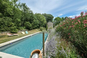 Pool - 4-star gîte with swimming pool in the Cévennes. (Tharaux)