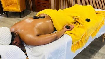 Couples treatment room(s), hot stone massages, sports massages