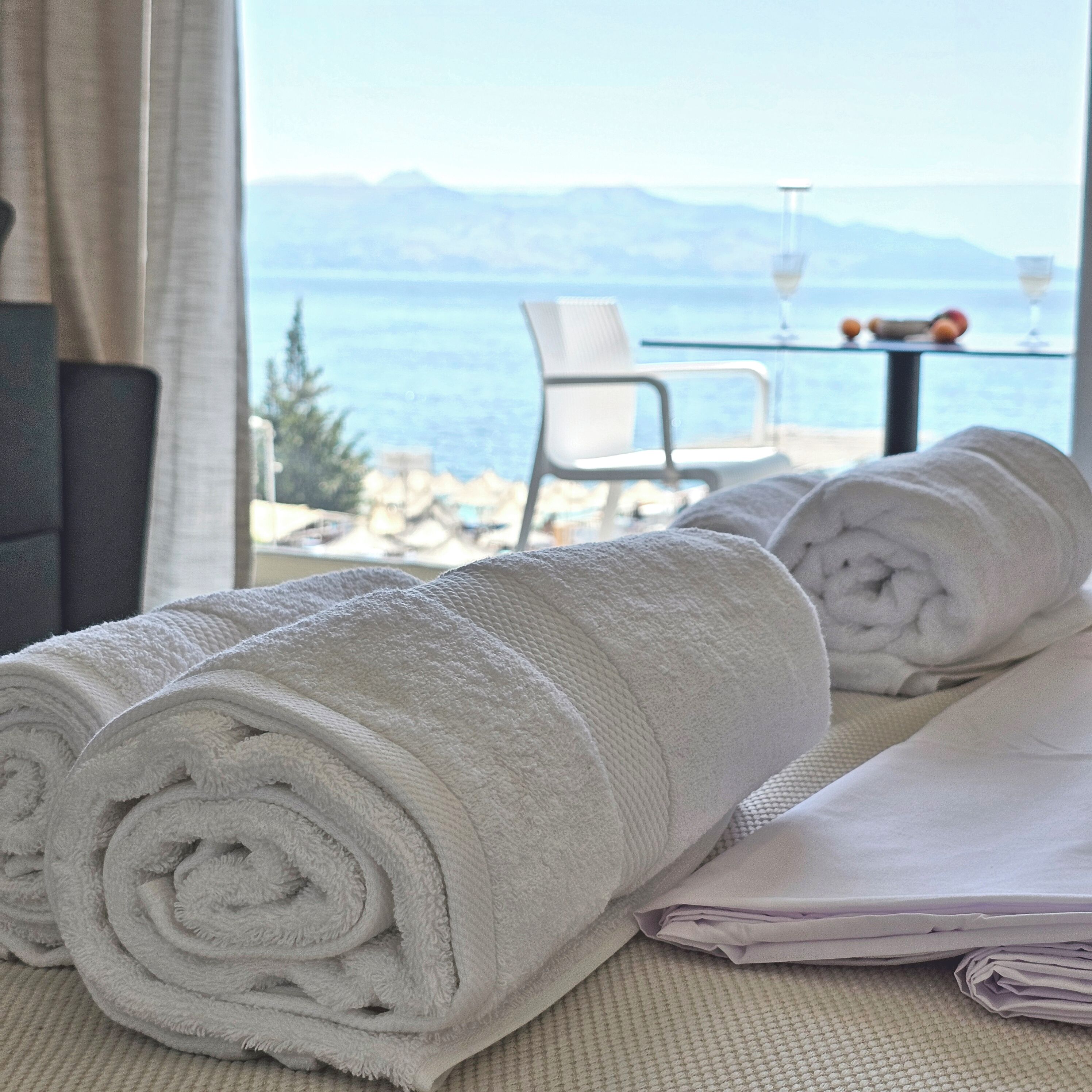 Deluxe-Vierbettzimmer, Balkon, Meerblick