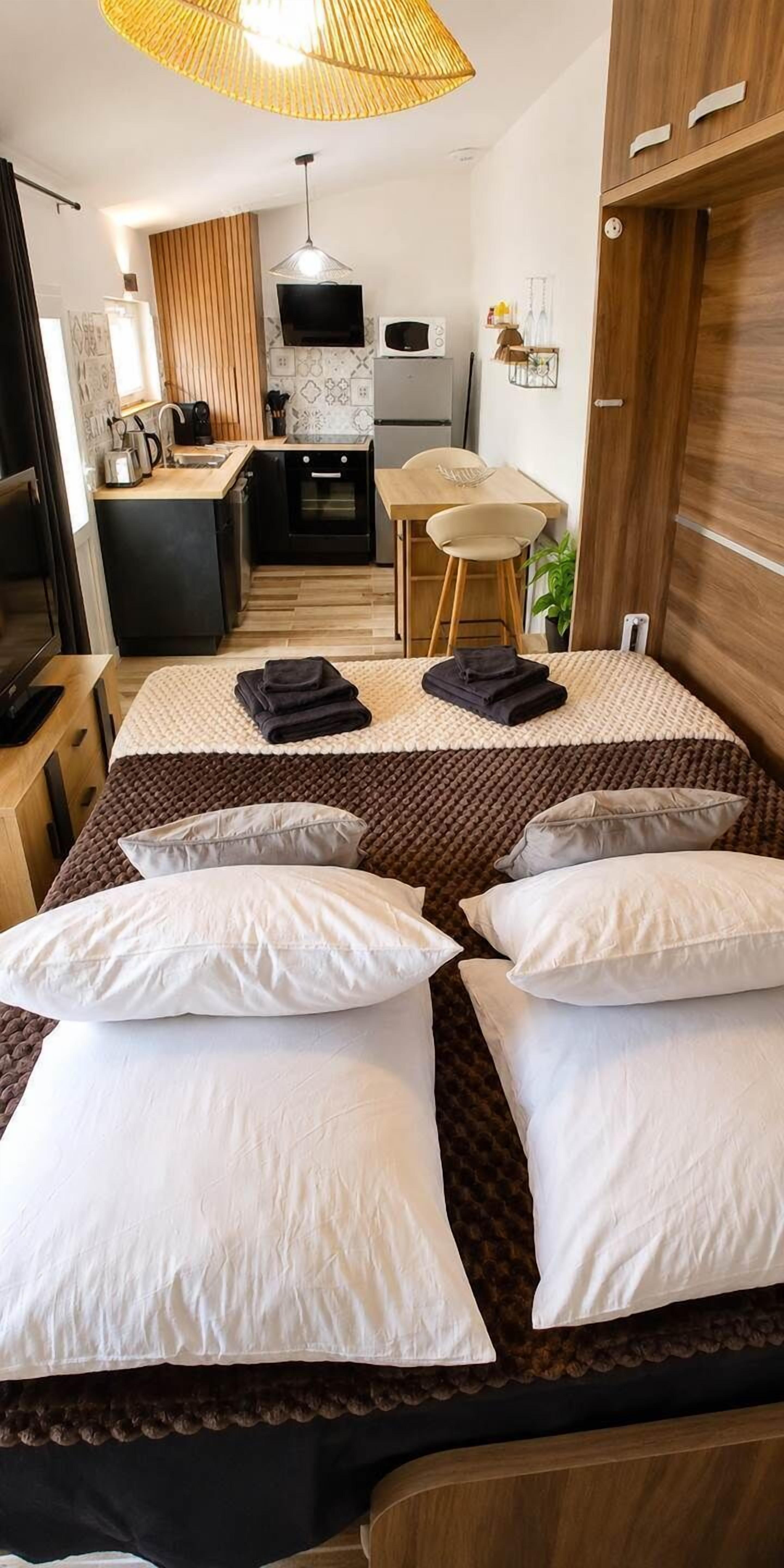 1 bedroom, iron/ironing board, travel crib, free WiFi