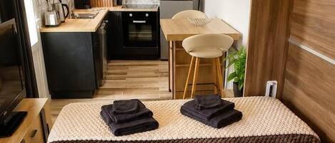 1 bedroom, iron/ironing board, travel crib, free WiFi