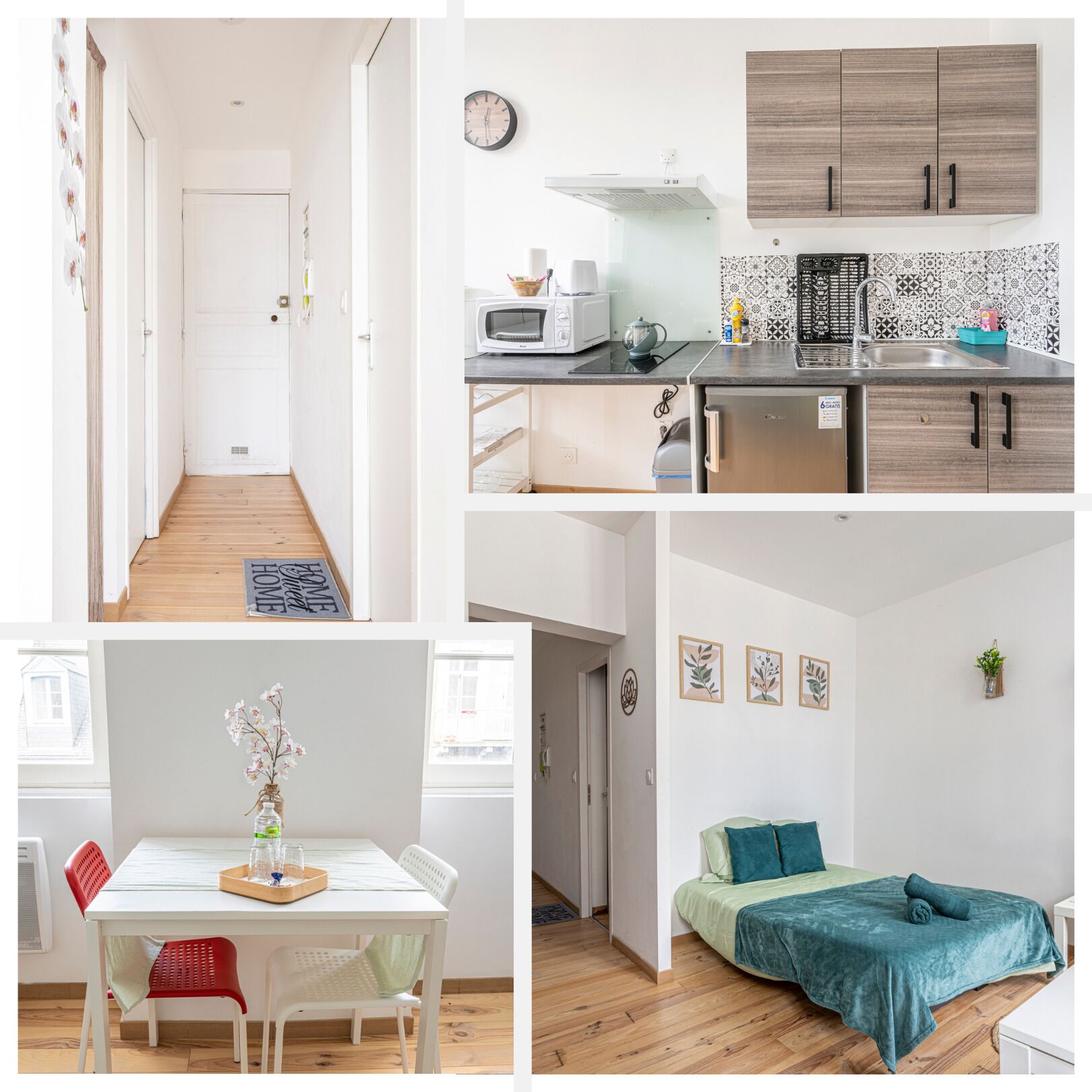 Een bureau, een strijkplank/strijkijzer, gratis wifi, beddengoed