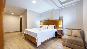 Appartement, 2 slaapkamers | Lakens van Egyptisch katoen, luxe beddengoed