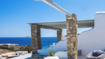 Villa Deluxe, balcón, vista a la alberca | Vista del balcón