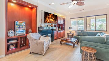 Chimenea, futbolito y tenis de mesa