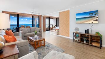 Condo, 1 King Bed with Sofa bed (Keauhou Kona Surf & Racquet Club#1-20) | Living area