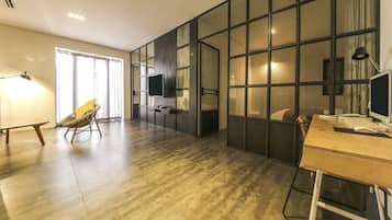 Suite with Terrace | In-room safe, desk, laptop workspace, blackout drapes