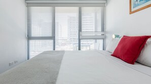 2 bedrooms, desk, travel crib, free WiFi