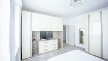 Apartamento conforto, vista para o jardim | 2 quartos, roupas de cama de algodão egípcio, roupas de cama premium