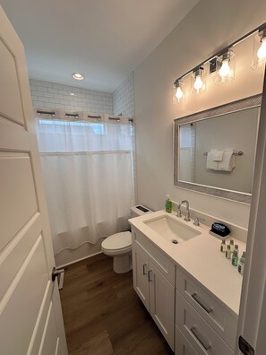 Hair dryer, towels