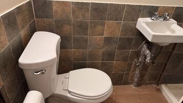 Dusche, Handtücher, Toilettenpapier