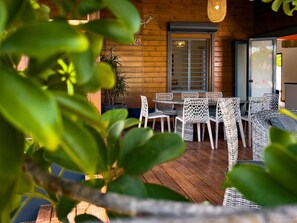 Comfort-Villa, 1 Schlafzimmer, eigener Pool | Terrasse/Patio