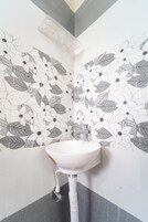 Dusche, Handtücher, Seife, Shampoo