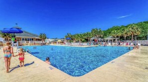 Indoor pool, outdoor pool