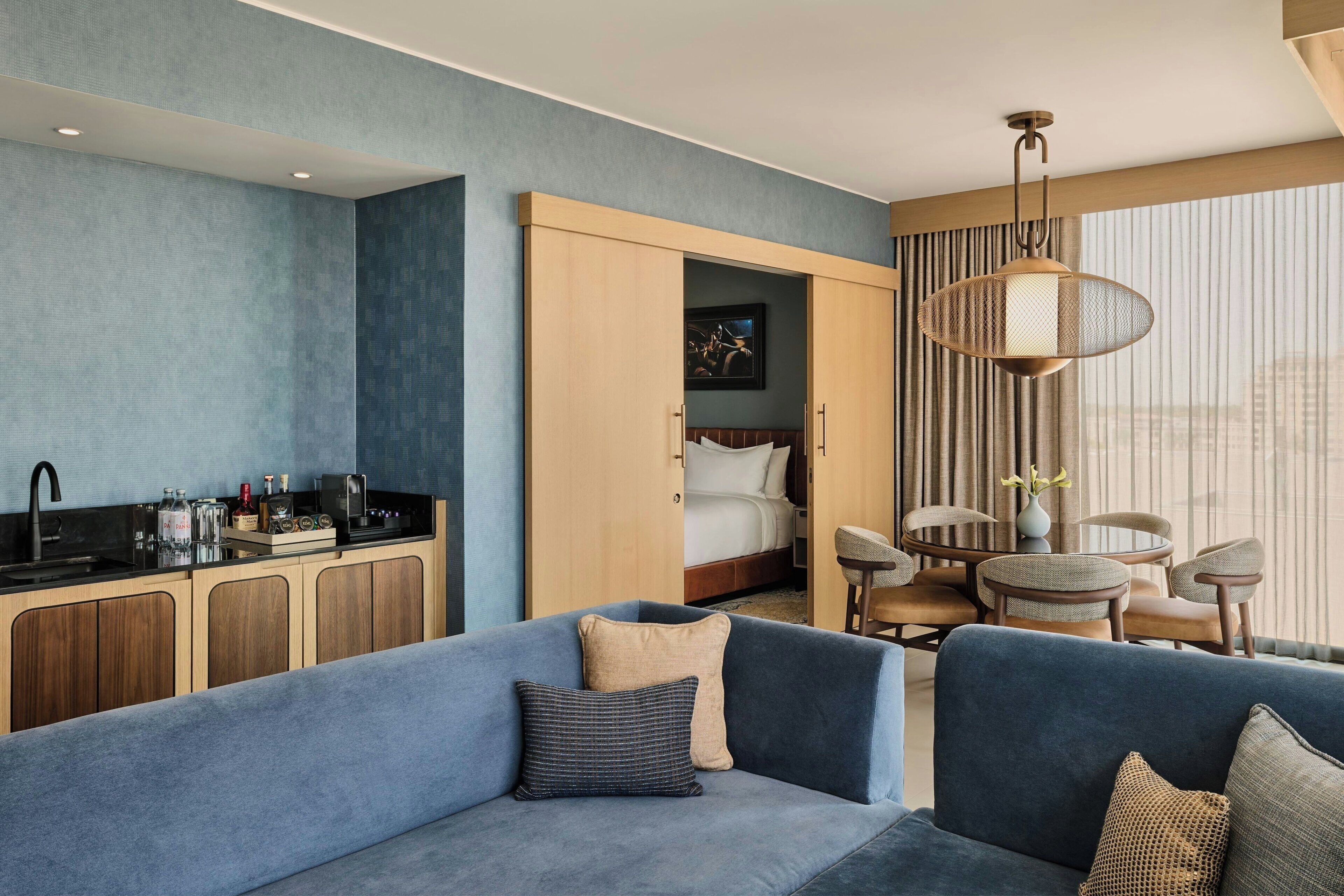 Suite, 1 King Bed, Balcony, City View (Corner) | Minibar, in-room safe, desk, blackout drapes