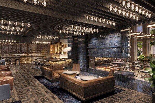 6 bars/lounges, rooftop bar, lobby lounge