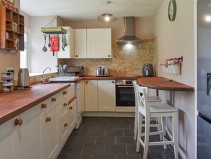 Dishwasher, highchair, cookware/dishes/utensils