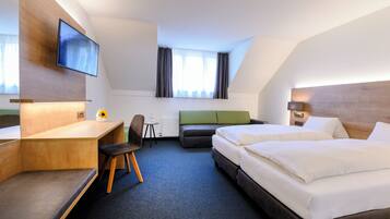 Superior Quadruple Room | In-room safe, desk, laptop workspace, free WiFi