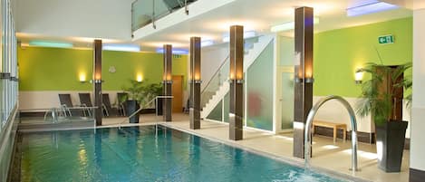 Indoor pool, a heated pool