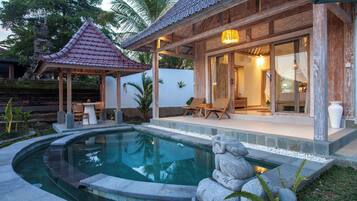 Villa, 1 slaapkamer, privézwembad | Terras