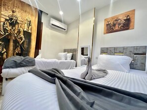 Deluxe Double or Twin Room, City View | Desk, laptop workspace, blackout drapes, soundproofing - Paradise Pyramids View Inn (Giza)