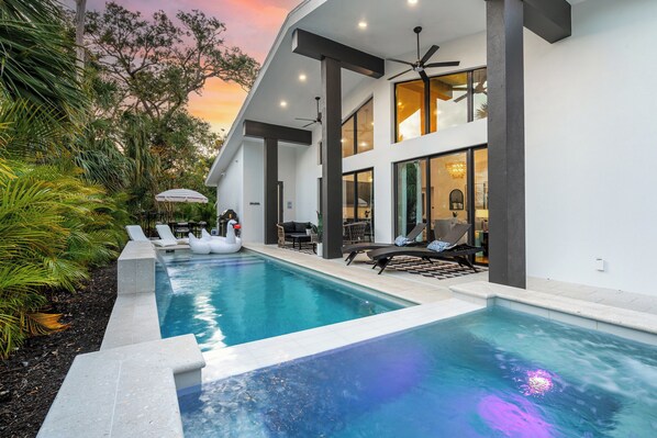 Una piscina climatizada