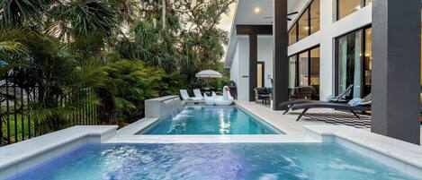 A heated pool