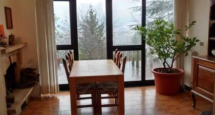 Amiata mountain house w terrace, top of the medieval village with stunning views