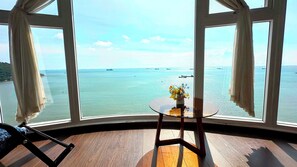 Uitzicht vanuit accommodatie