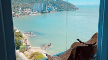 Deluxe-Doppelzimmer, Balkon, Meerblick | Blick vom Balkon