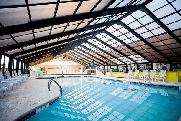 Indoor pool, outdoor pool - Tropical Paradise Oceanfront Studio Stunning 6th-Floor Retreat (Myrtle Beach)