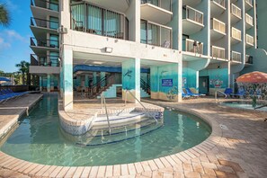 Indoor pool, outdoor pool - Tropical Paradise Oceanfront Studio Stunning 6th-Floor Retreat (Myrtle Beach)