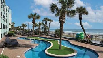 Indoor pool, outdoor pool