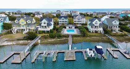 4BR3BA House at South Topsail Private Beach, Pool & Dock Access. Rent Friday-Fri