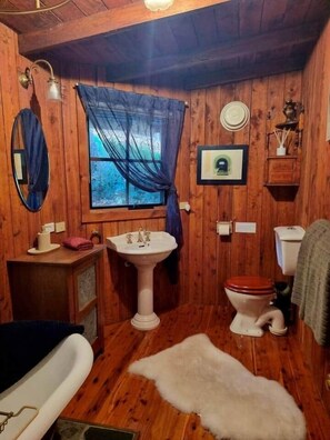 Hair dryer, soap, toilet paper