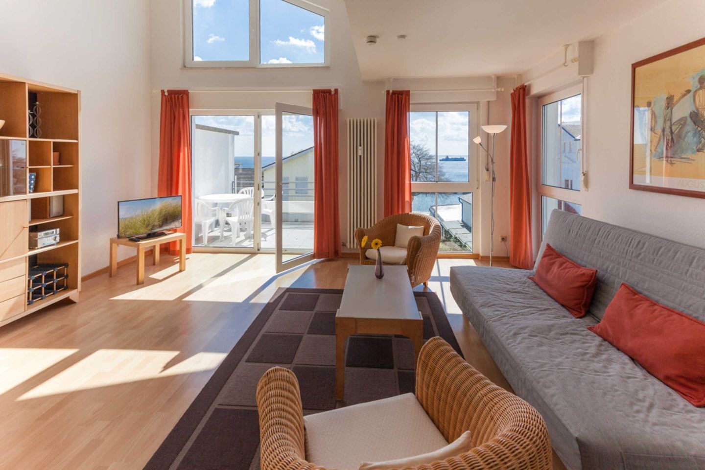 TV, DVD player, stereo