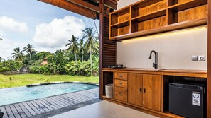 Private kitchen - Sabuh Mas Villa Ubud By Aswanaya (Tegallalang)