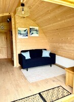 Luxury Cabin, 1 Double Bed, Hot Tub, Garden View (Apple Tree Lodge) | Living area