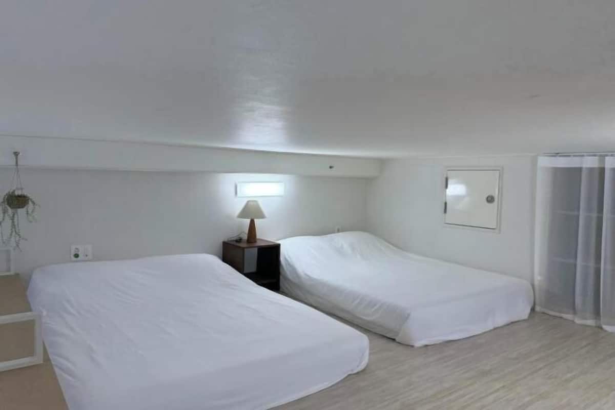 1 slaapkamer, een bureau, een laptopwerkplek, gratis wifi