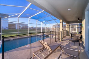 Una piscina riscaldata